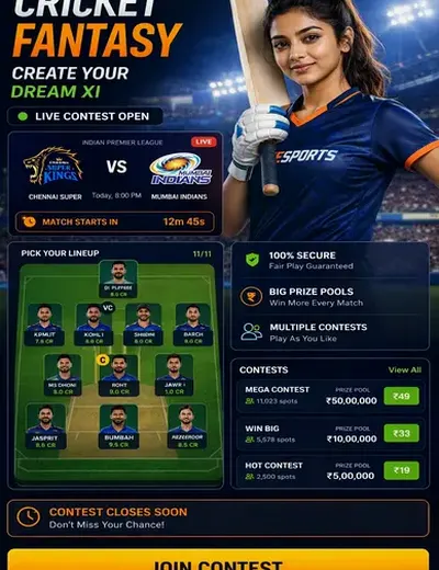 Laser247club (laser247 club com) fantasy cricket & matchday visual 3